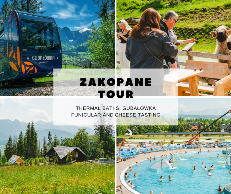From Krakow: Zakopane Private Tour with Thermal Pools & Gubałówka Funicular Ride
